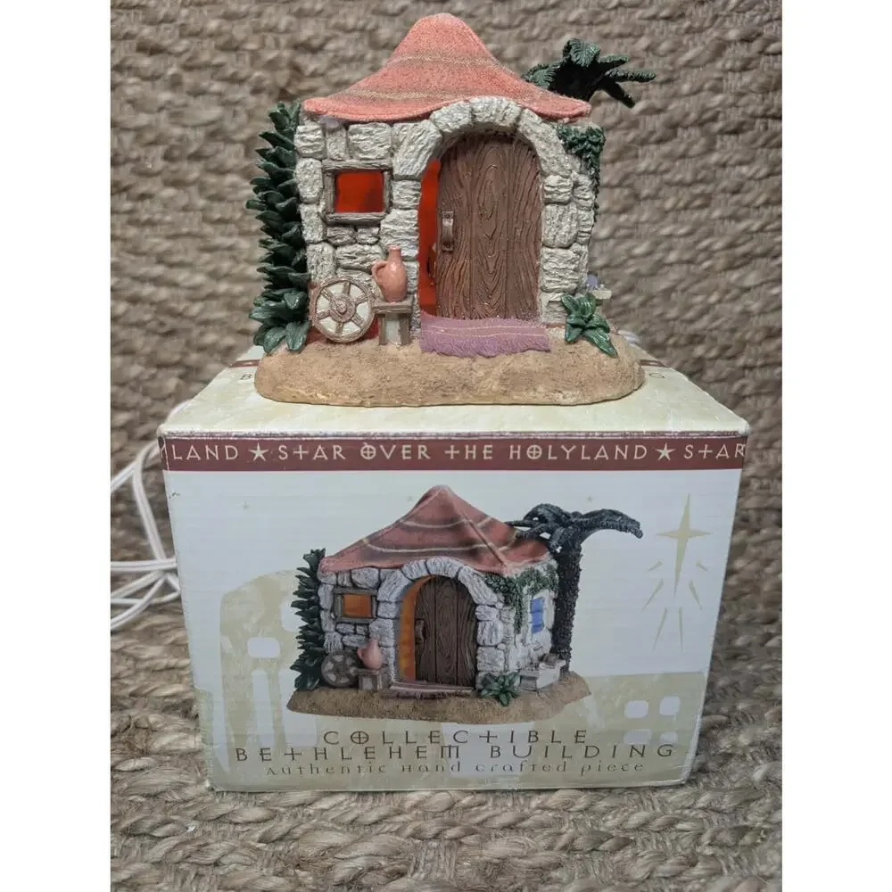 Vintage Porcelain Collectible Bethlehem Village LightUp Holiday Christmas Decor